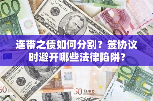 北京连带之债如何分割？签协议时避开哪些法律陷阱？
