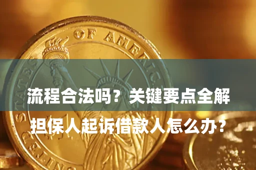 北京

担保人起诉借款人怎么办？流程合法吗？关键要点全解析