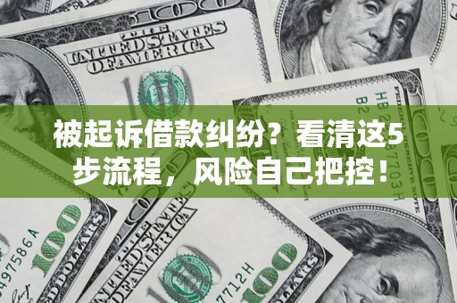 北京被起诉借款纠纷？看清这5步流程，风险自己把控！