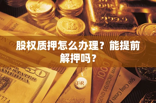 北京股权质押怎么办理？能提前解押吗？
