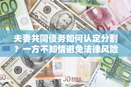 北京夫妻共同债务如何认定分割？一方不知情避免法律风险必看！